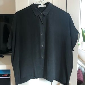 Everlane Boxy Silk Shirt - Size Small